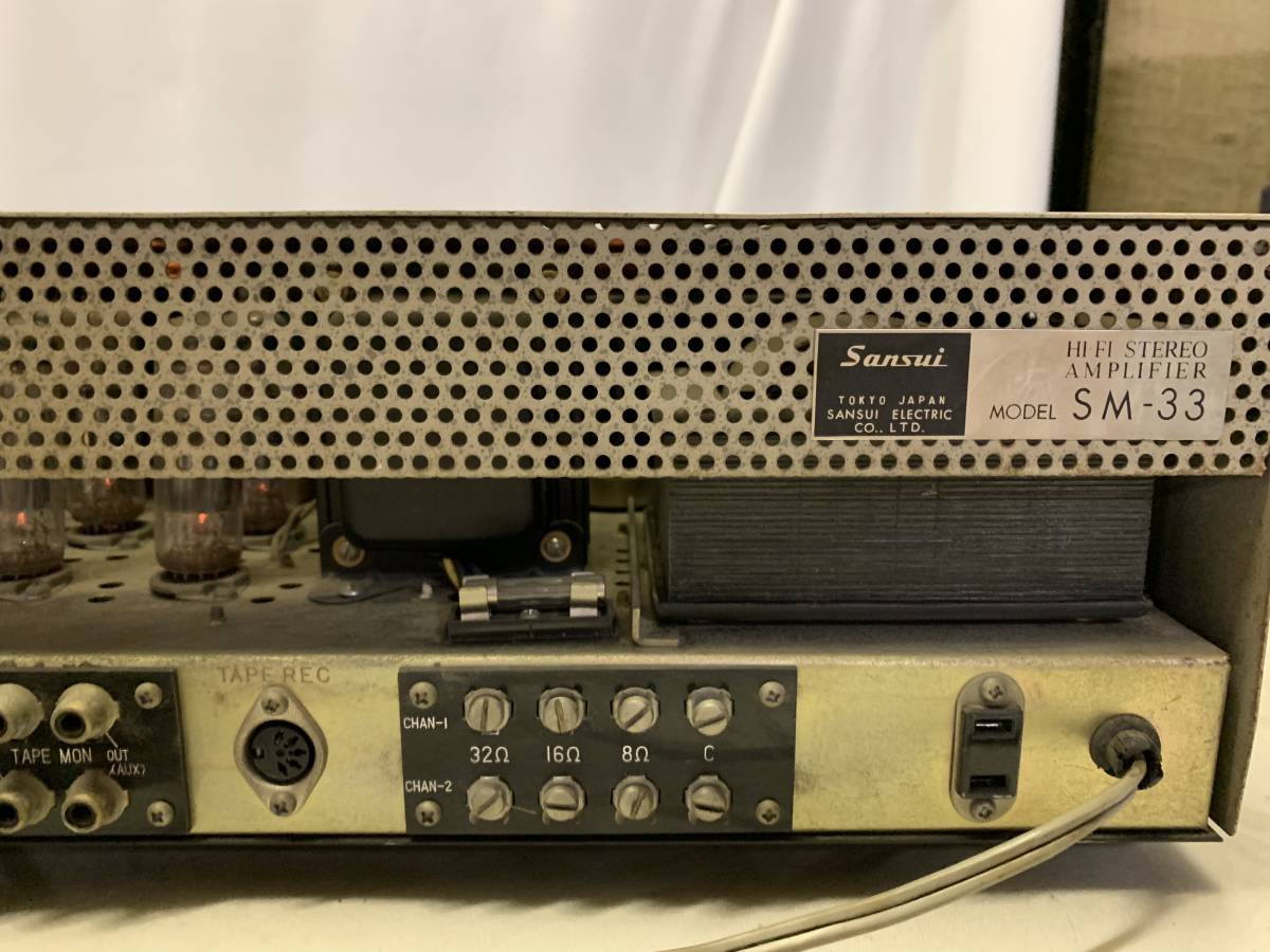 SANSUI「SM-33」'60年代真空管レシーバーアンプ｜Yahoo!フリマ（旧