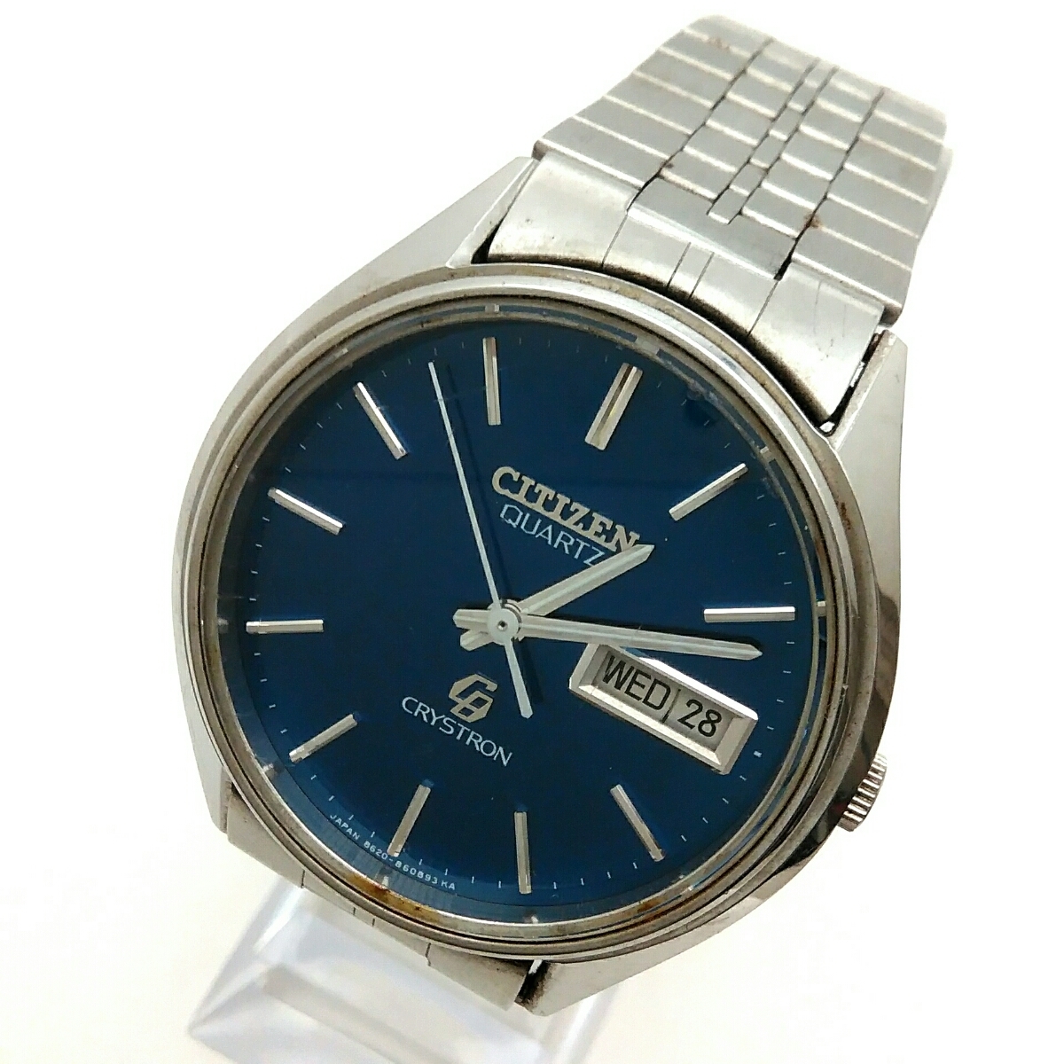 シチズン クリストロン CITIZEN CRYSTRON アナデジ クロノグラフ 稼働 