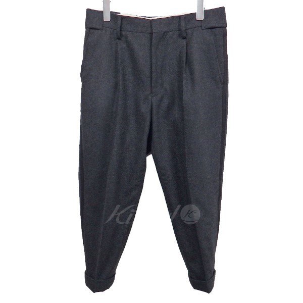 GANRYU サルエルパンツ ブラック ホワイトステッチ GANRYU サルエルパンツ ブラック ホワイトステッチ GANRYU サルエル