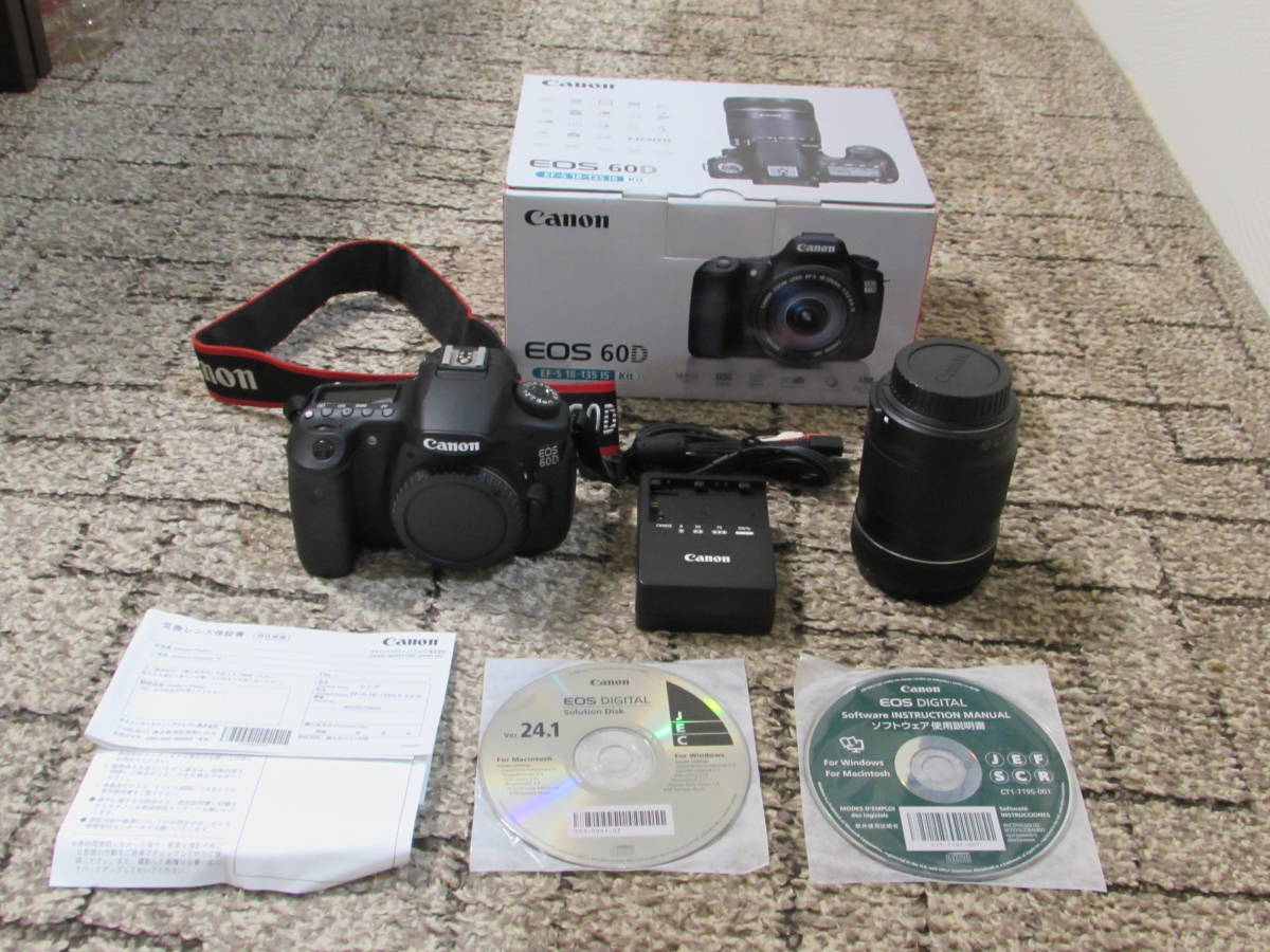 Canon EOS60Dデジタル一眼レフカメラ+タムロン単焦点レンズセット
