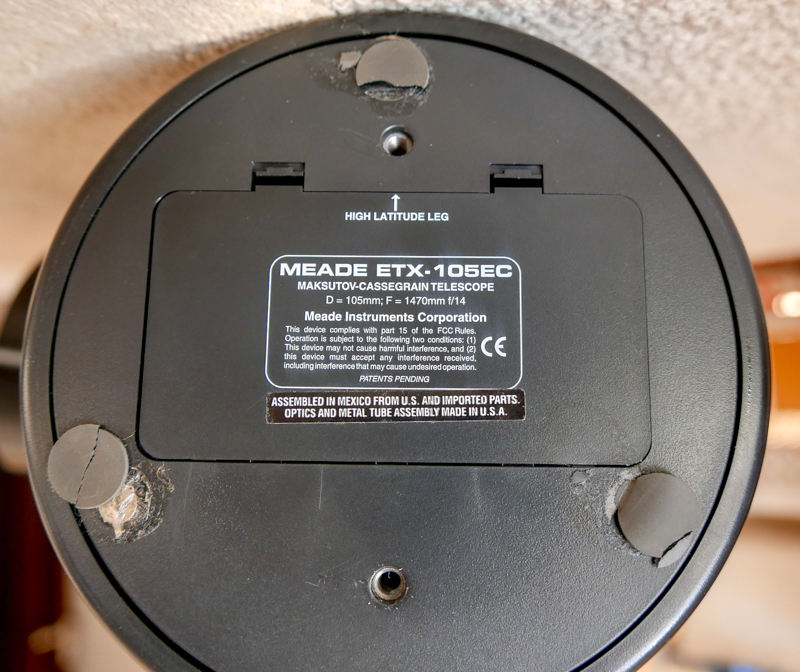 小型自動導入天体望遠鏡 MEADE ETX-105EC 三脚付き Yahoo!オークション 