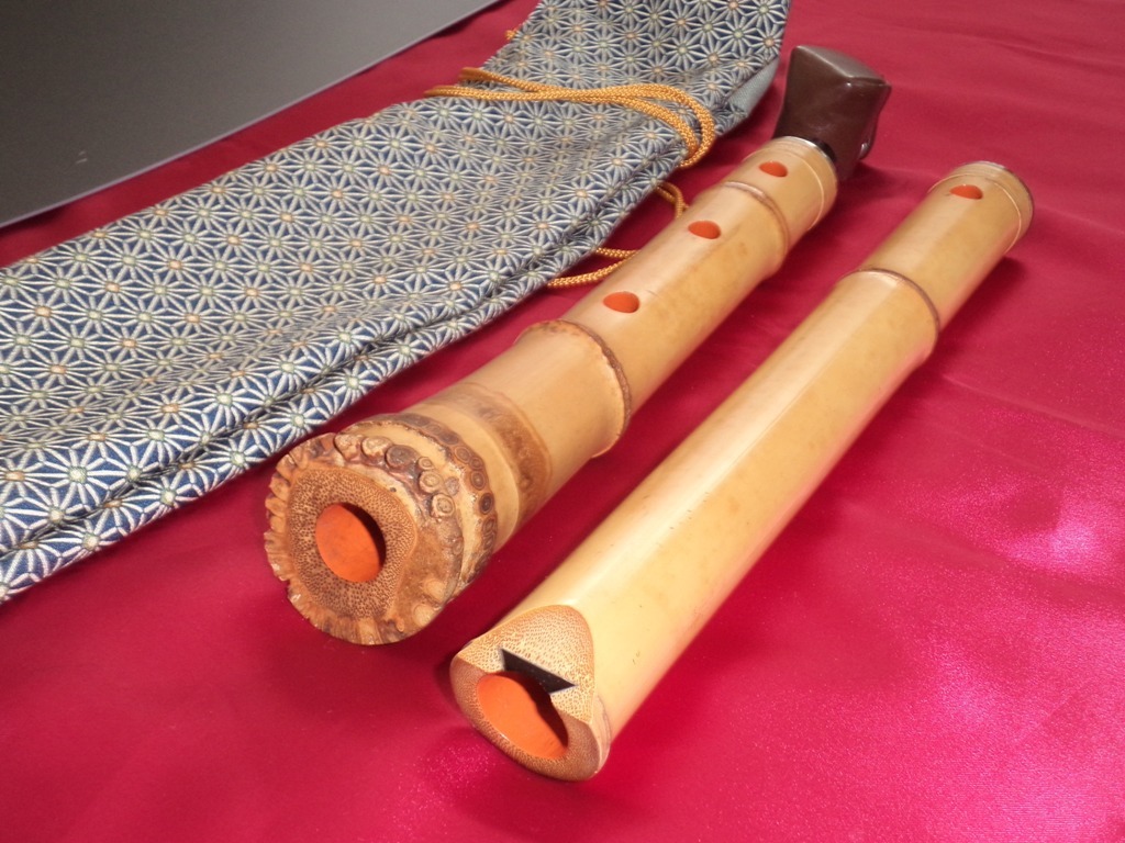 尺八　和楽器　琴古流　在銘あり 亀屋- 琴古流一尺8寸尺八55．5㎝・無銘