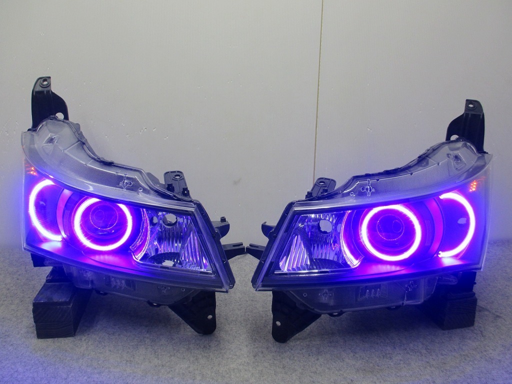 パレットSW 純正 最強4連ブルーCOB LEDイカリング ヘッド