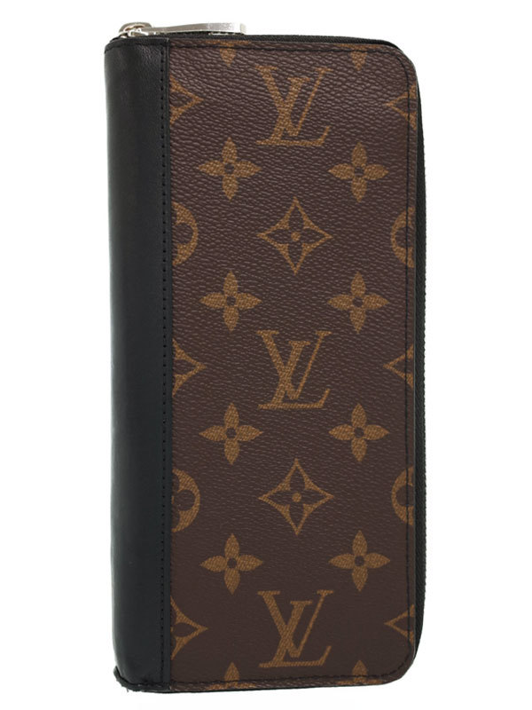 中古 【LOUIS VUITTON】ルイヴィトン『モノグラムマカサー ジッピーウォレットヴェルティカル』M60109 ラウンドファスナー長財布