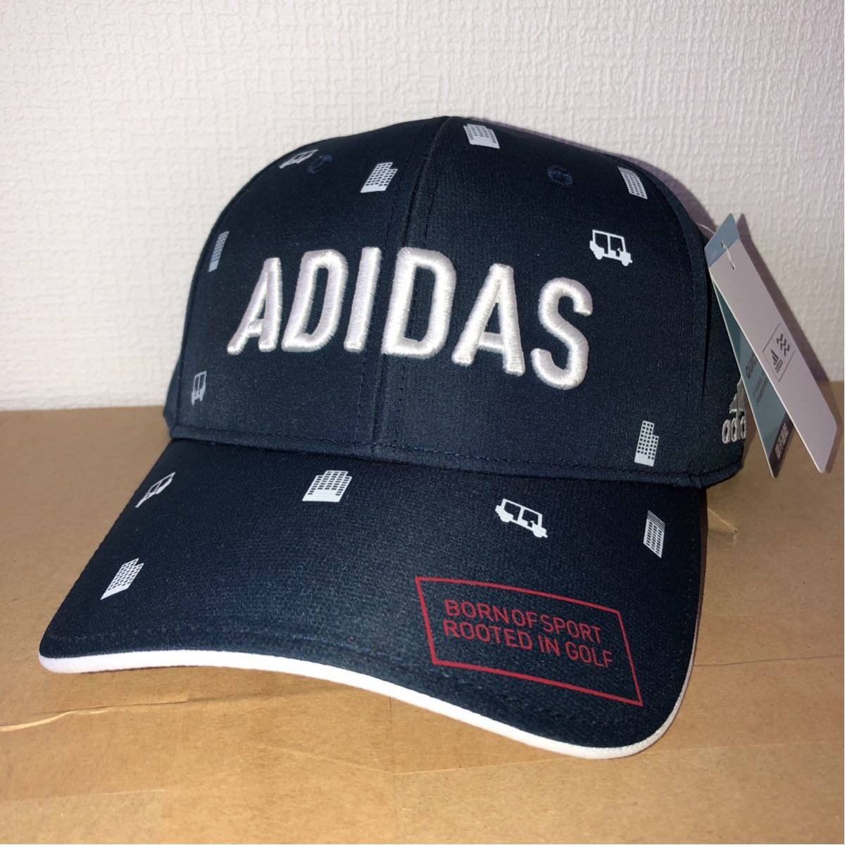 未使用品 アディダス adidas ゴルフ キャップ ネイビー F
