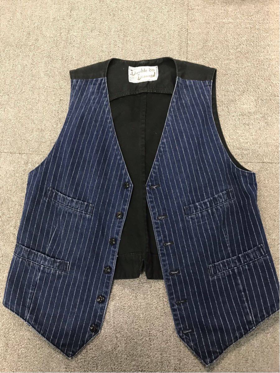 ザリアルマッコイズ ベスト ダブルダイヤモンド M ウォバッシュ ワーク 