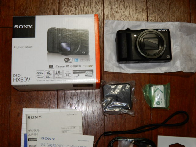 Cyber-shot DSC-HX60V+純正アクセサリーキット ACC-TRBX(保証有り、欠品無し)_4