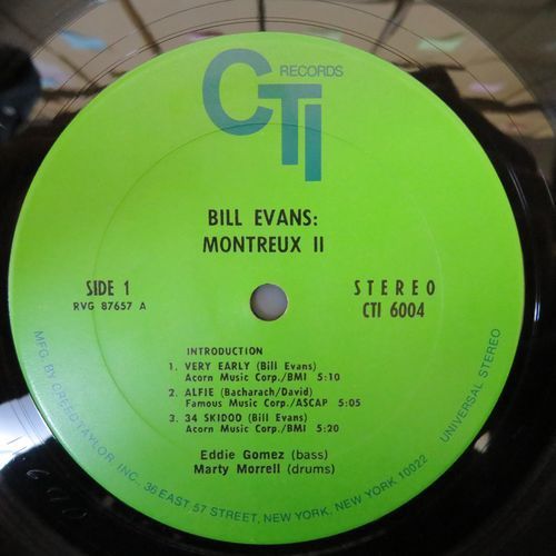 13000733;【US盤/コーティング/VAN GELDER刻印】BILL EVANS / MONTREUX