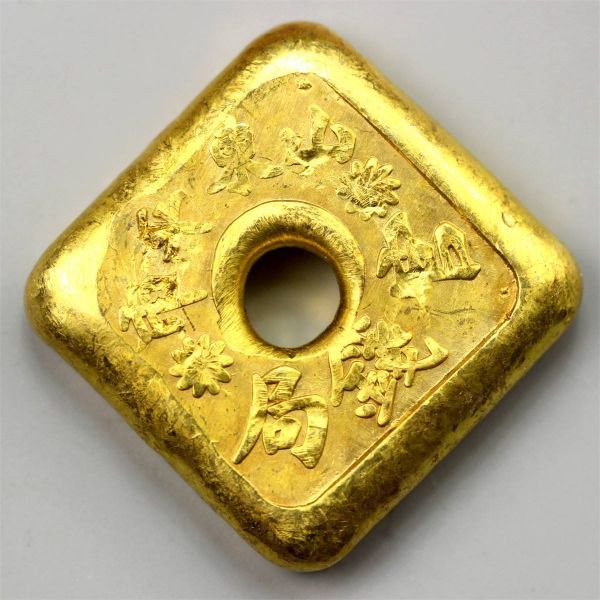 5.1*5.1cm 105.57g 中国 美品 金貨 古物 旧蔵 古董品 金塊
