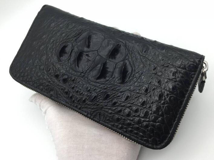 お得，定番 クロコダイル 背革使用一枚革ラウンドファスナー長財布 本物保証 品 加工せず天然ワニ革 メンズ本革 実物写真(長財布（小銭入れあり）)｜売買されたオークション情報、yahooの商品情報をア 長財布（小銭入れあり）