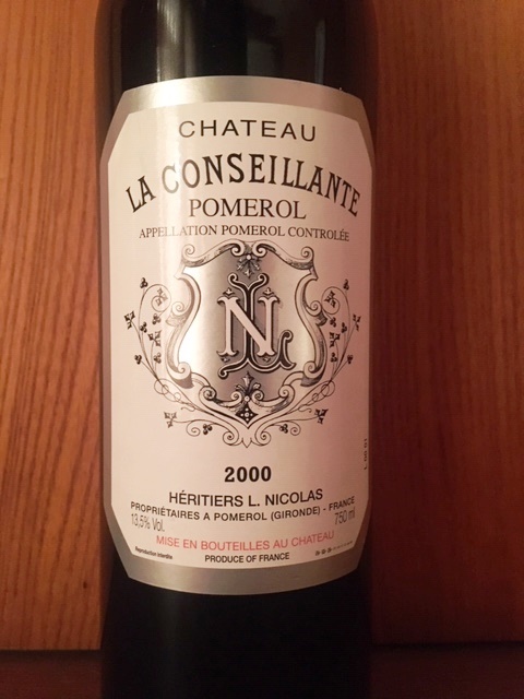 シャトー・ラ・コンセイヤント 2000 Chateau La Conseillante 2000