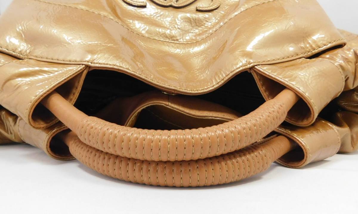 LOEWE ロエベ／ナッパアイレ パテント(エナメル) トートバッグ 