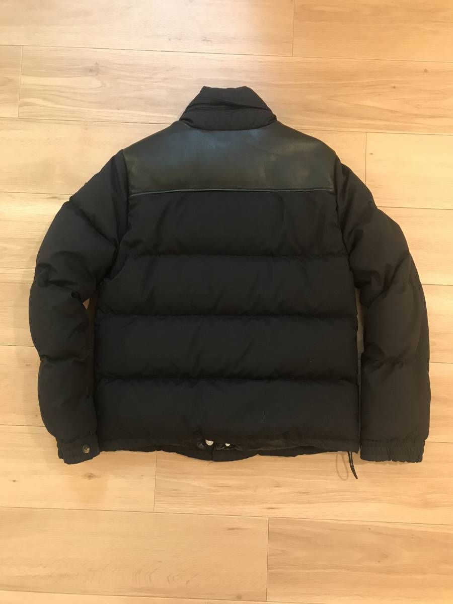 eye JUNYA WATANABE COMME des GARCONS MAN × MONCLER ジュンヤ モンクレール レザー切替ダウンジャケット ブラック SS 