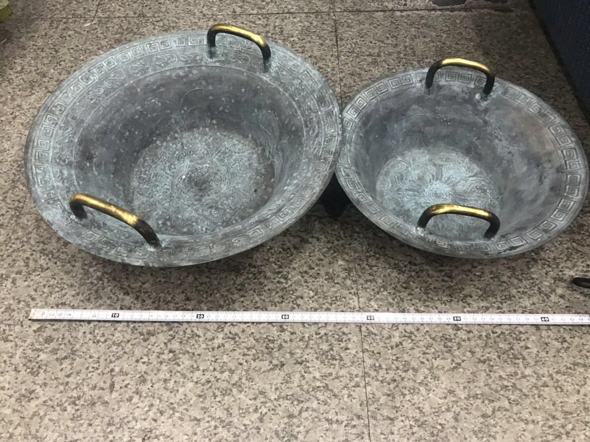 京都蔵出し 青銅？ タライ？骨董品 | SALMONCHILE.CL