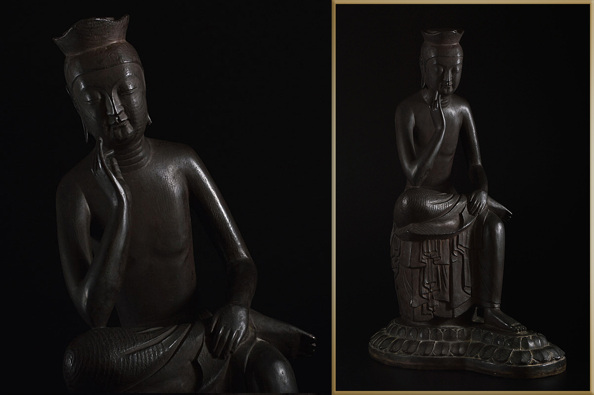 弥勒菩薩 極小仏 - 仏像極小仏 Yahoo!オークション 原型＿ 仏師：牧田