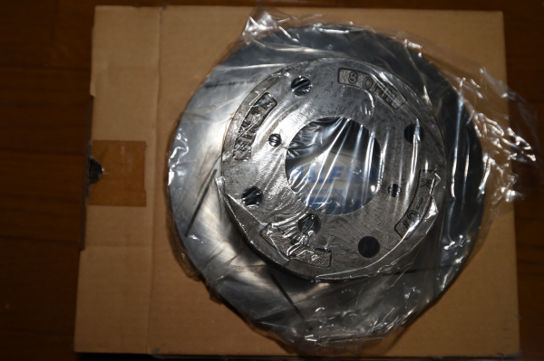 カプチーノ用　ハーフウェイ製　前後スリットブレーキローターセット　絶版_4