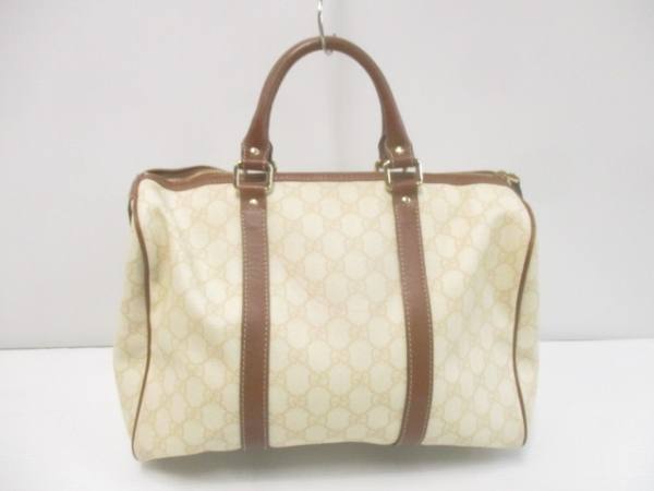 グッチ GUCCI バッグ ハンドバッグ PVC(塩化ビニール)×レザー 