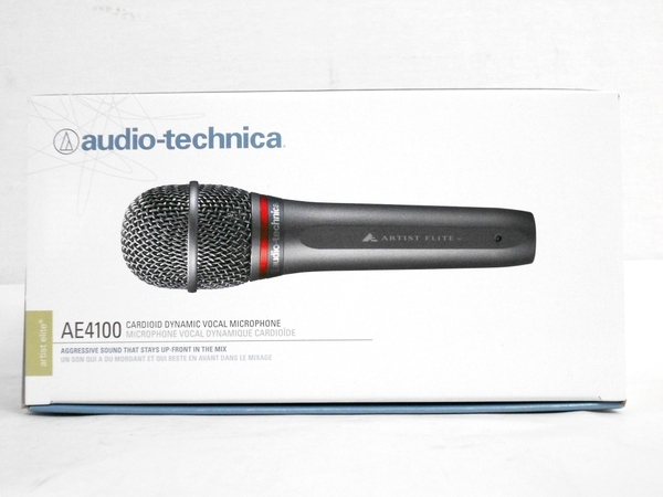 Audio-Technica AE4100 ダイナミックマイク audio-technica AE4100をレビュー。フラットな特性の万能ダイナミック