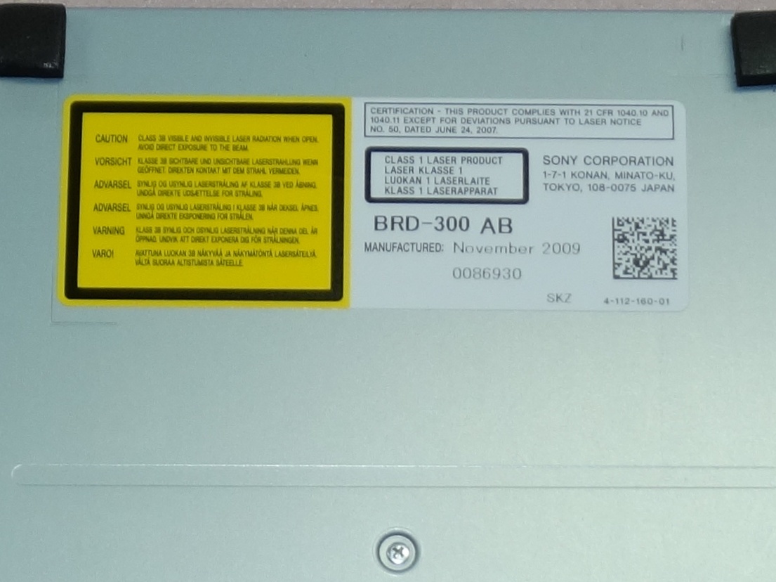 ☆SONYブルーレイBDZ-A750/A950換装用BDドライブ「BRD-300改」動作良好