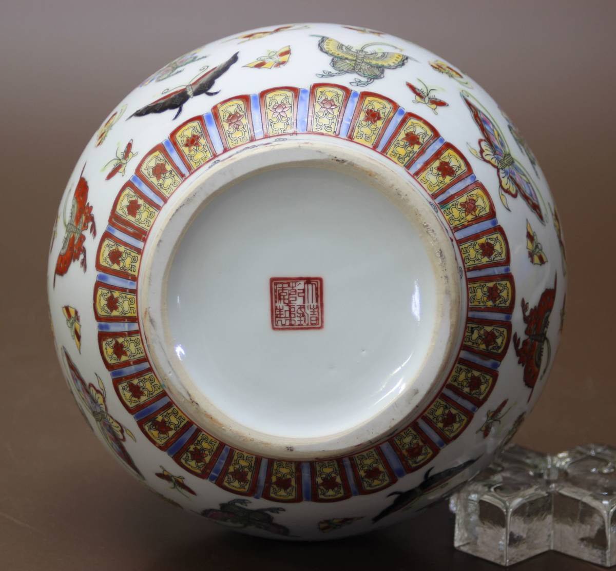 花瓶 中国骨董清「大清乾隆年製」銘青花花文花瓶花入れ唐物華道用具