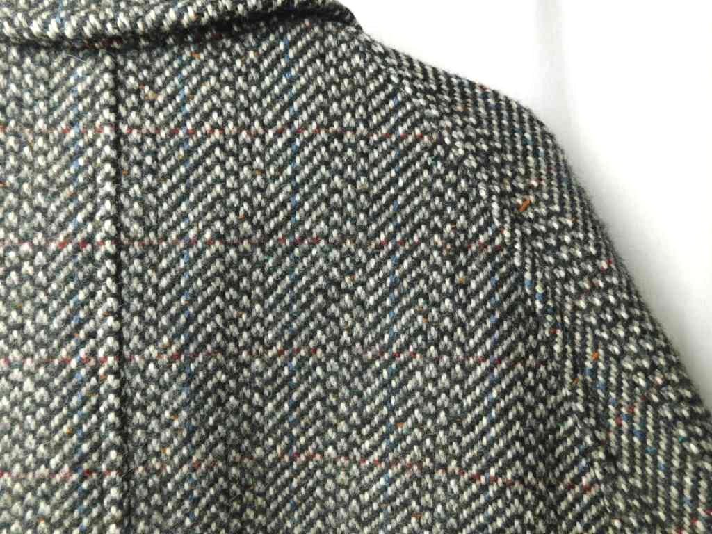 【上品】 80s90s INVERTERE インバーティア ミックス ツイード ウール ステンカラーステンカラーコート バルマカーンコート