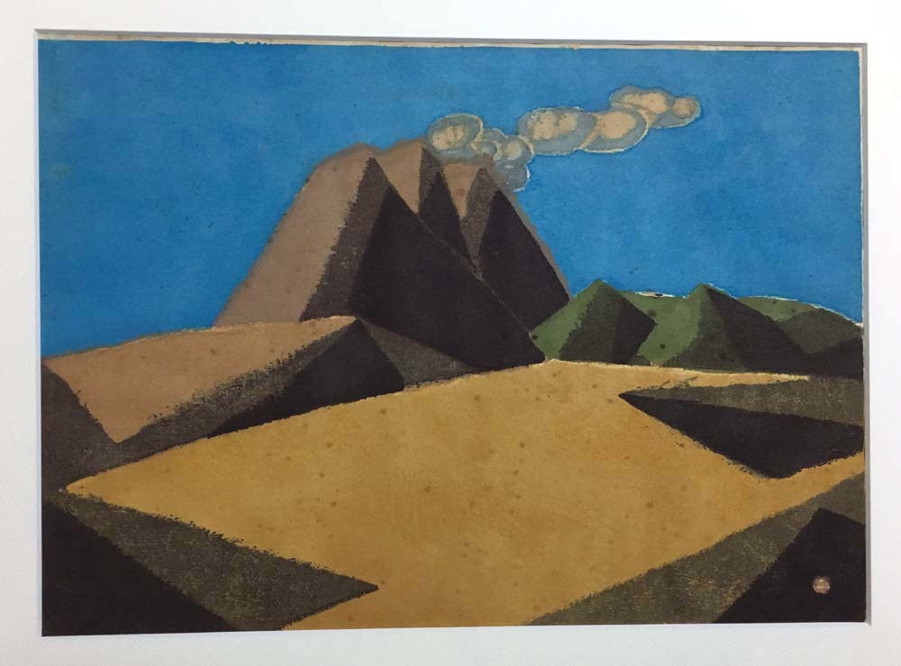 畦地梅太郎 山のおそれ | 畦地梅太郎 木版画 「無題」 （1953年版