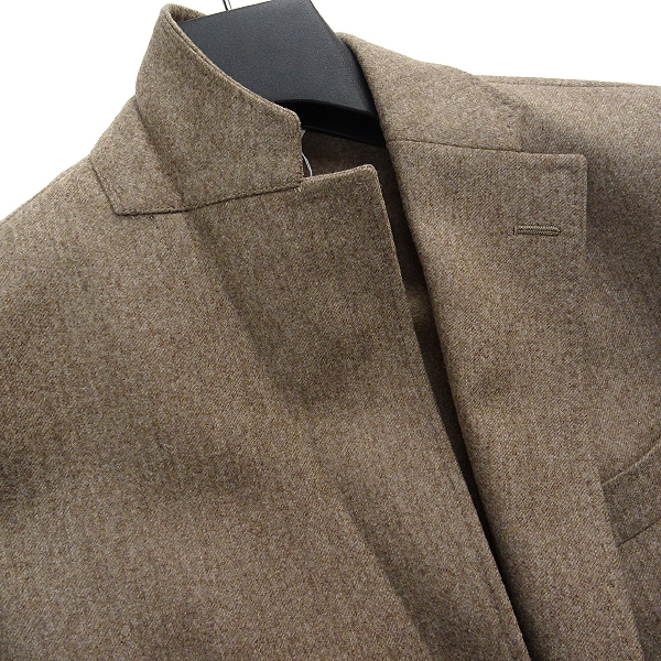 新品 定価8.9万 ポールスチュアート 日本製 フランネル ウールジャケット 48 (L) 茶 【J54003】 Paul Stuart ブレザー 秋冬 メンズ Nikkei セール magazine掲載BAKER MODELウールフランネルダブルブレストスーツ フランネルチョアジャケット(ブルゾン)｜Paul Stuart(ポール