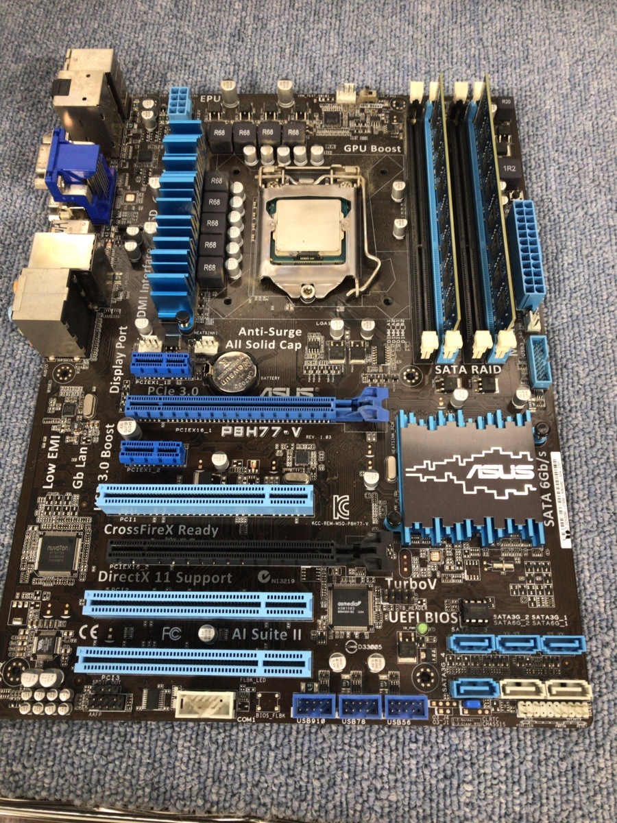 マザーボード メモリ CPU 3点 セットの中古が安い！激安で譲り cpu 0 CPU、マザボ、メモリ3セット