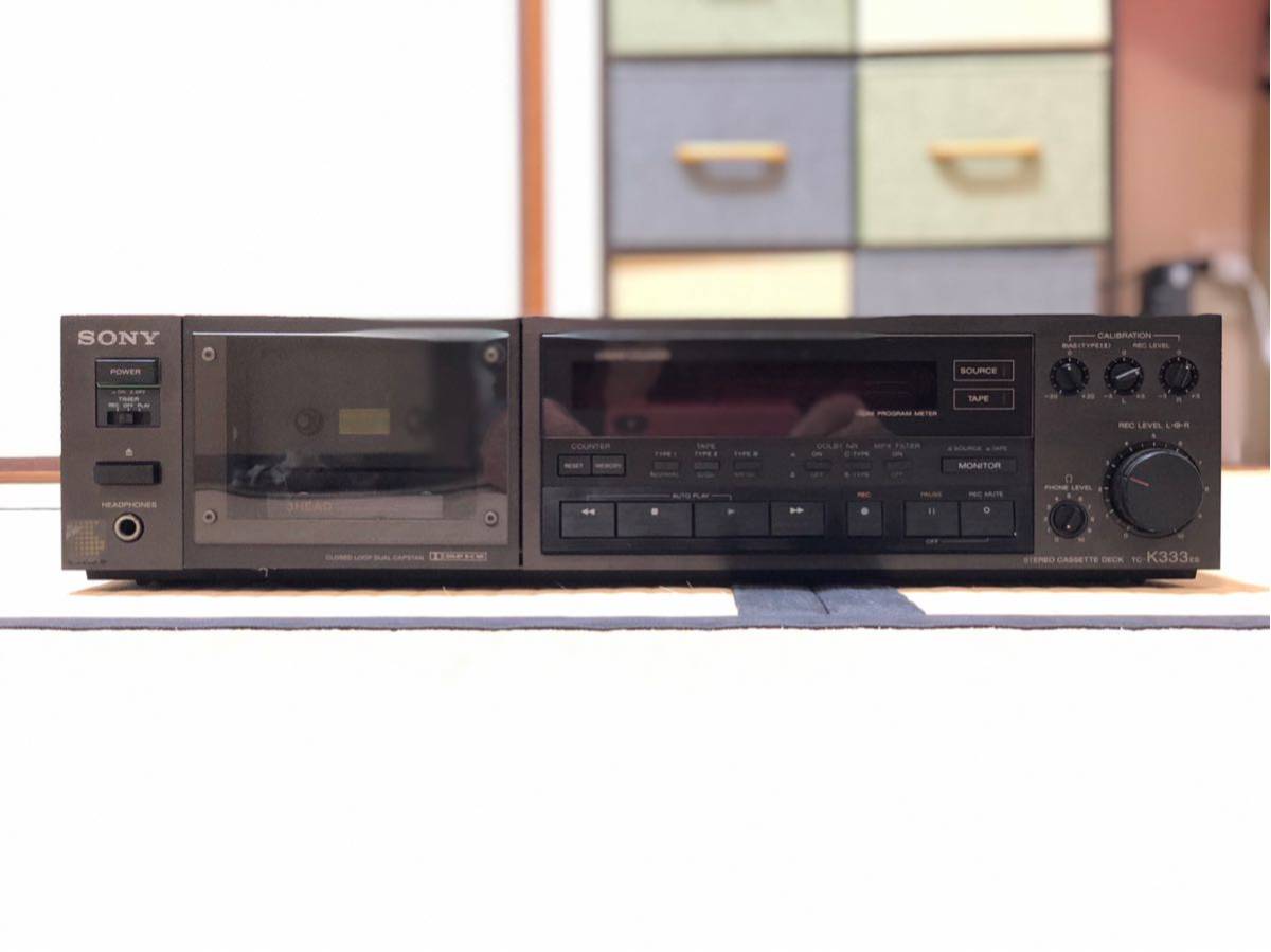 SONY TC-K333ES 動作品 SONY TC-K333ES カセットデッキ Head 0 of