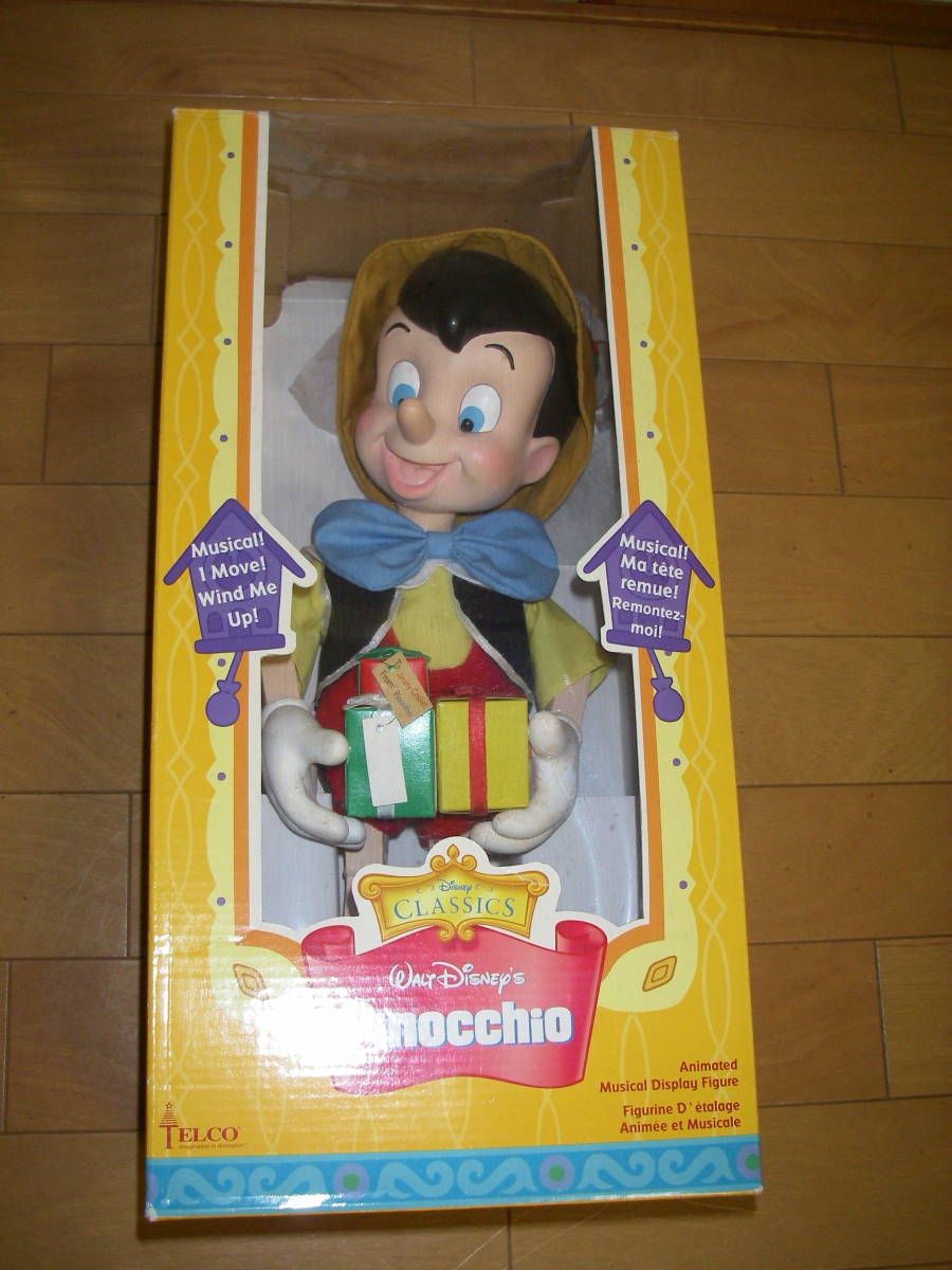 ディズニー　ピノキオのオルゴール人形