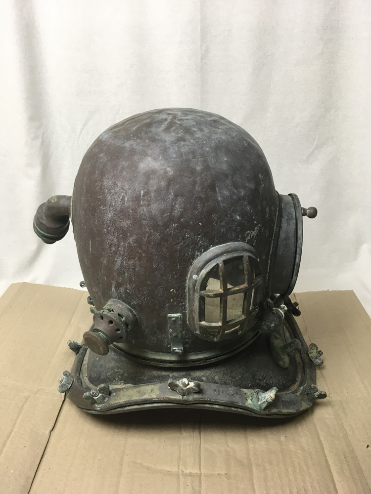希少/ヴィンテージ品]100年以上前の潜水用ヘルメット ディスプレイ