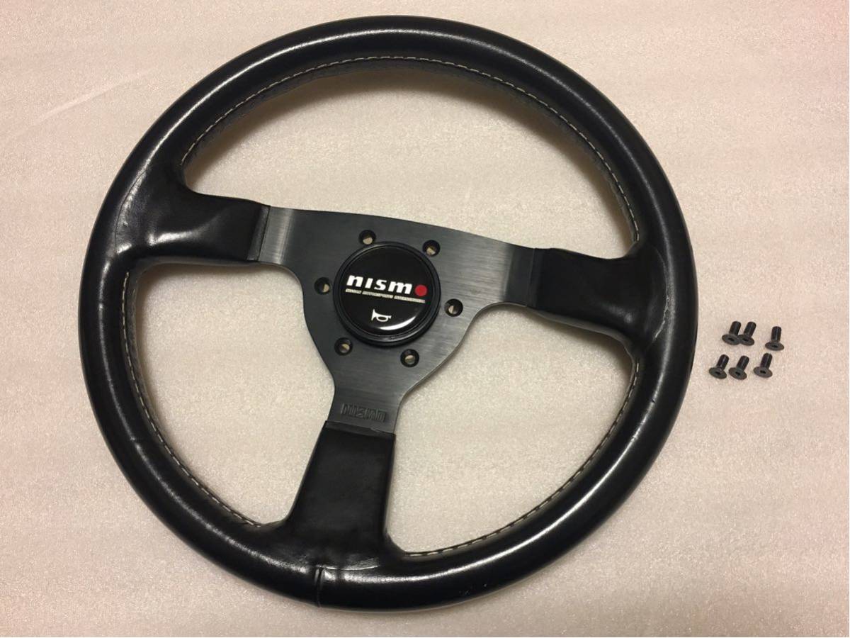 激レア 絶版 nismo 330F ステアリング レザー ニスモ 330mm 