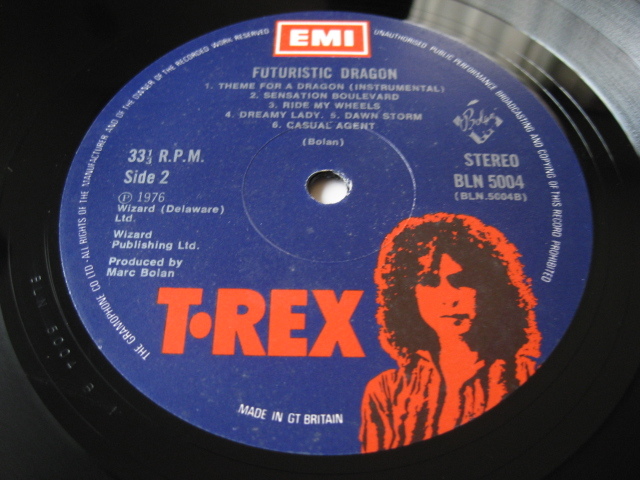 T.REX◇T・レックス♪FUTURISTIC DRAGON◇Marc Bolan◇BLN 5004 A-1 B