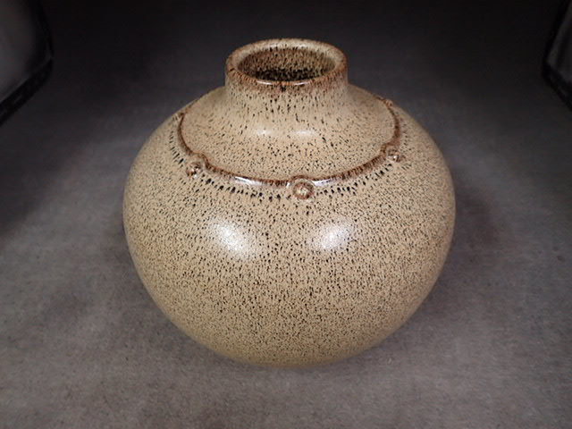 A-110　新開寛山　寿彩　花瓶　共箱_2