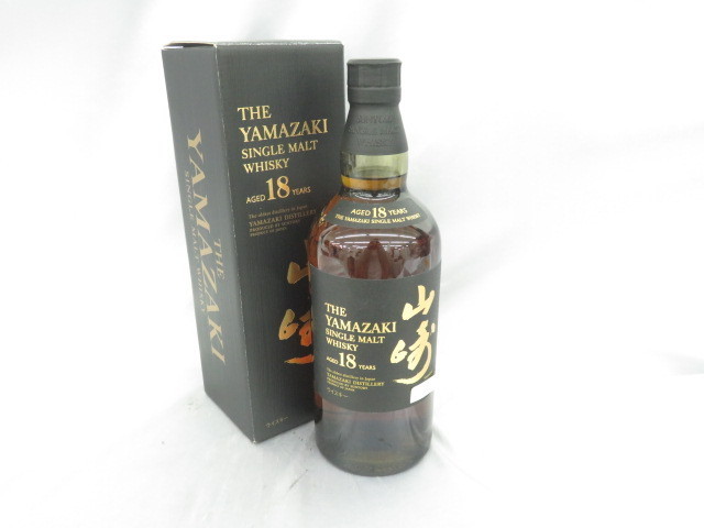 未開栓】SUNTORY サントリー 山崎 18年 シングルモルト ウイスキー