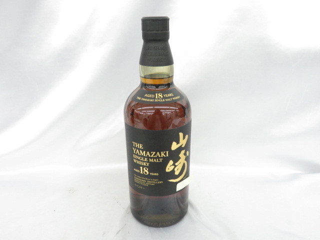 未開栓】SUNTORY サントリー 山崎 18年 シングルモルト ウイスキー