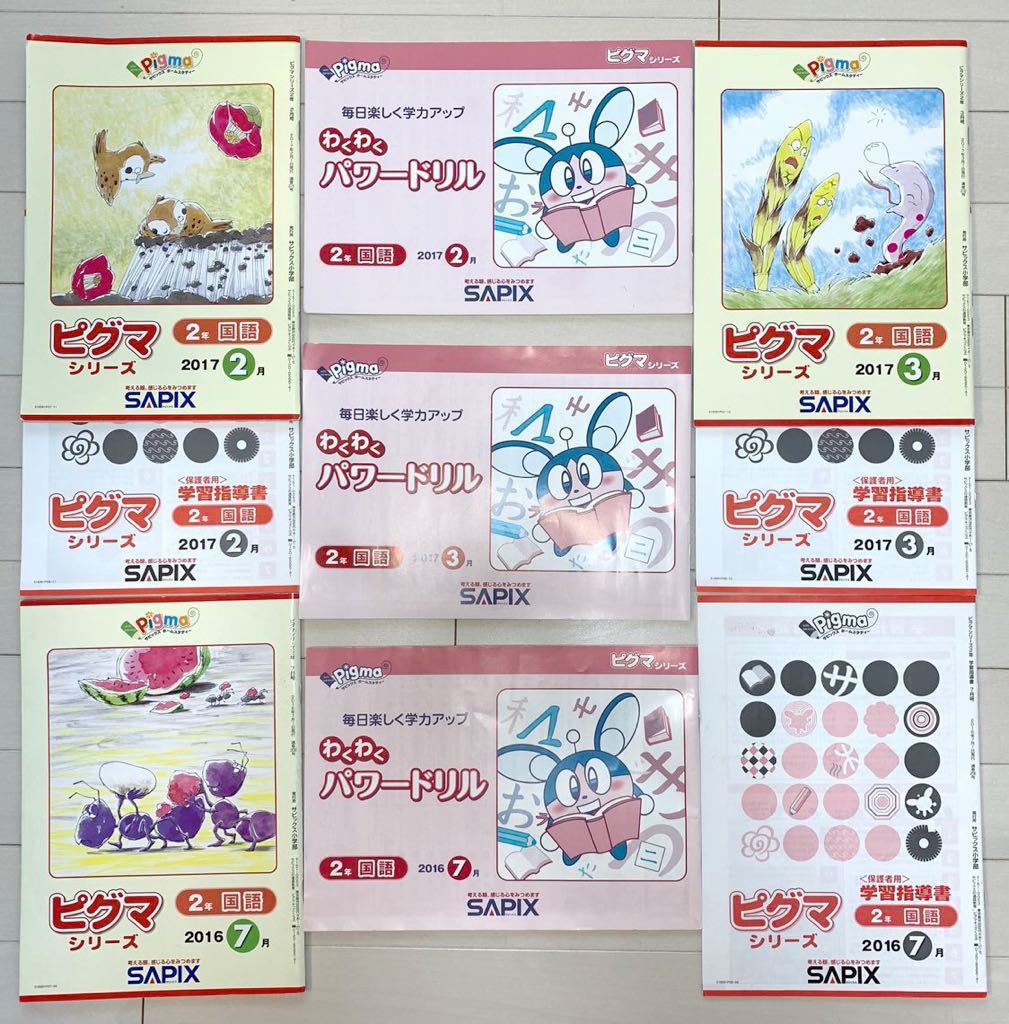 ピグマキッズくらぶ　2年生　サピックス　教材　中学受験 サピックス 2年生 ピグマキッズくらぶ 中学受験 ピグマ SAPIX 教材