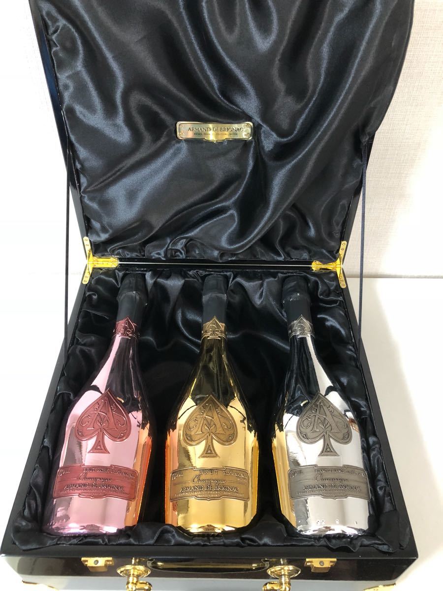 古酒・未開栓】アルマンド ブリニャック トリロジー 3本セット ロゼ