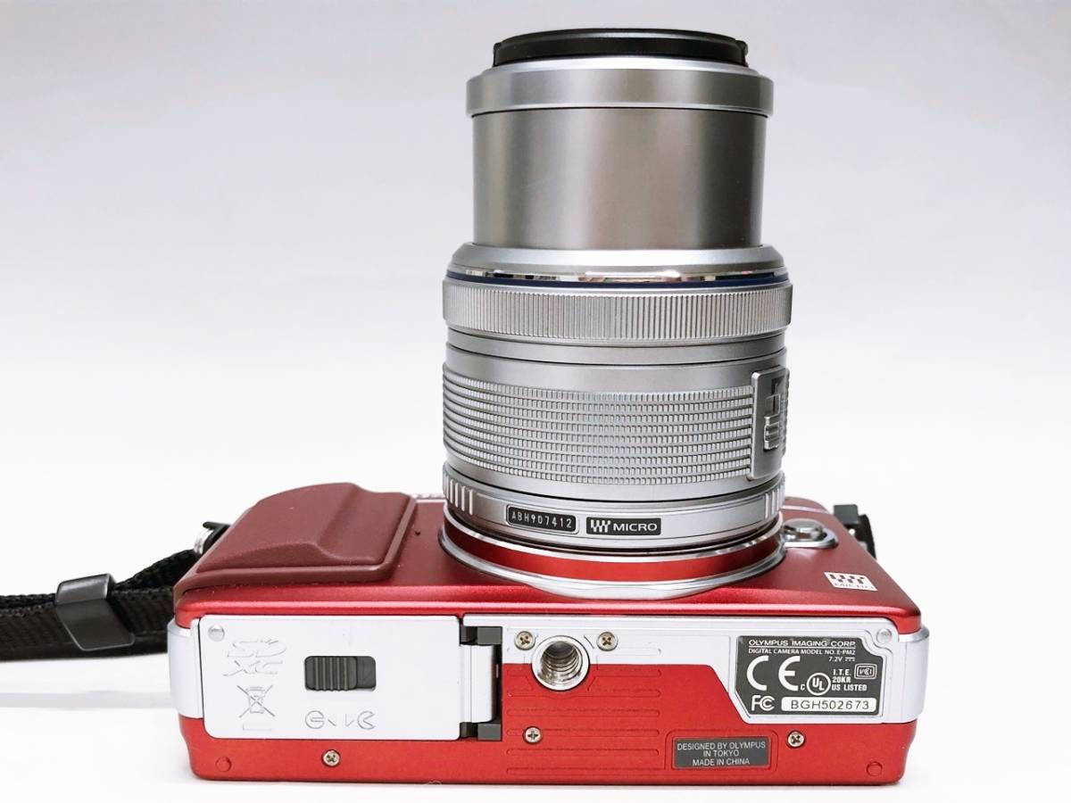 OLYMPUS オリンパス E-PM2 コンパクトデジタルカメラ レッド 赤色 2012