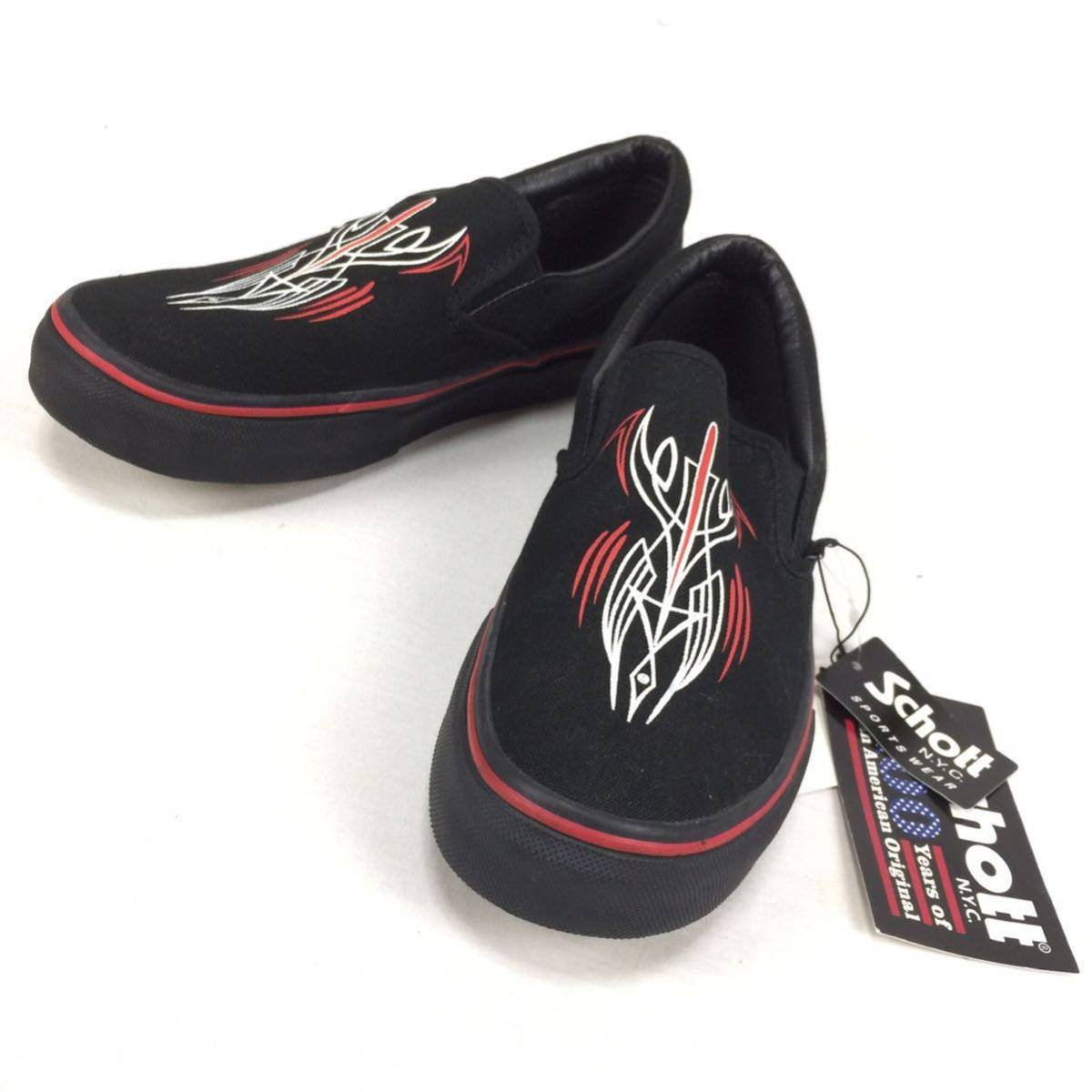 新品 タグ付き Schott 100周年 VANS SLIP ON スリッポン 26cm コラボ 