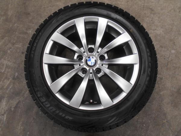 ◆BMW5シリーズに◆国産中古スタッドレス付◆モーテック + ブリヂストンブリザックレボGZ 225/55R17インチ 4本セット バリ山 F10F11《246》