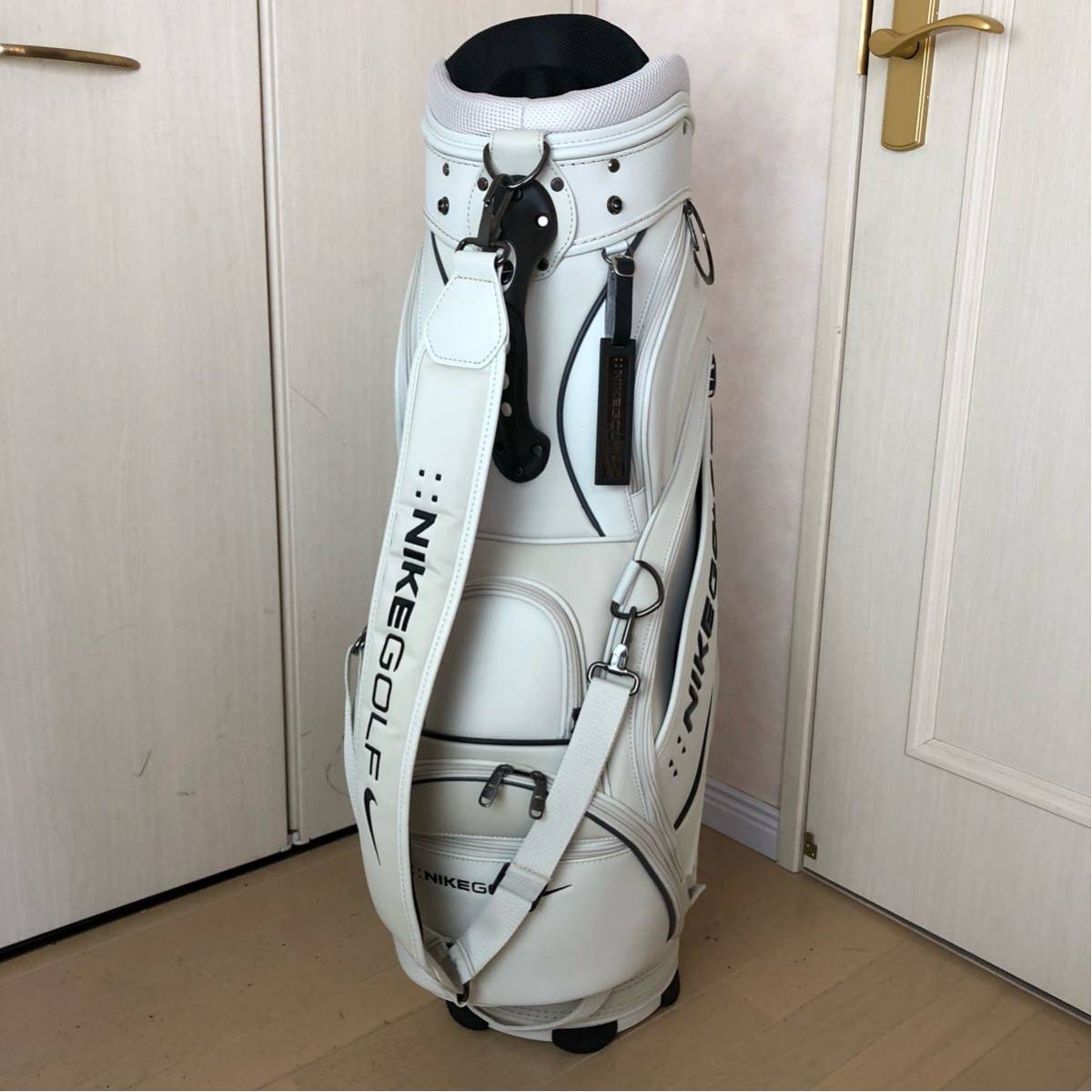 NIKE GOLF キャディバッグ 9型 希少モデル 美品 ホワイト NIKE GOLF