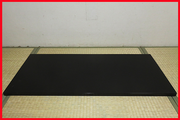 □茶道具 長板「黒真塗風炉用長板」紙箱 茶道具 長板 紙箱