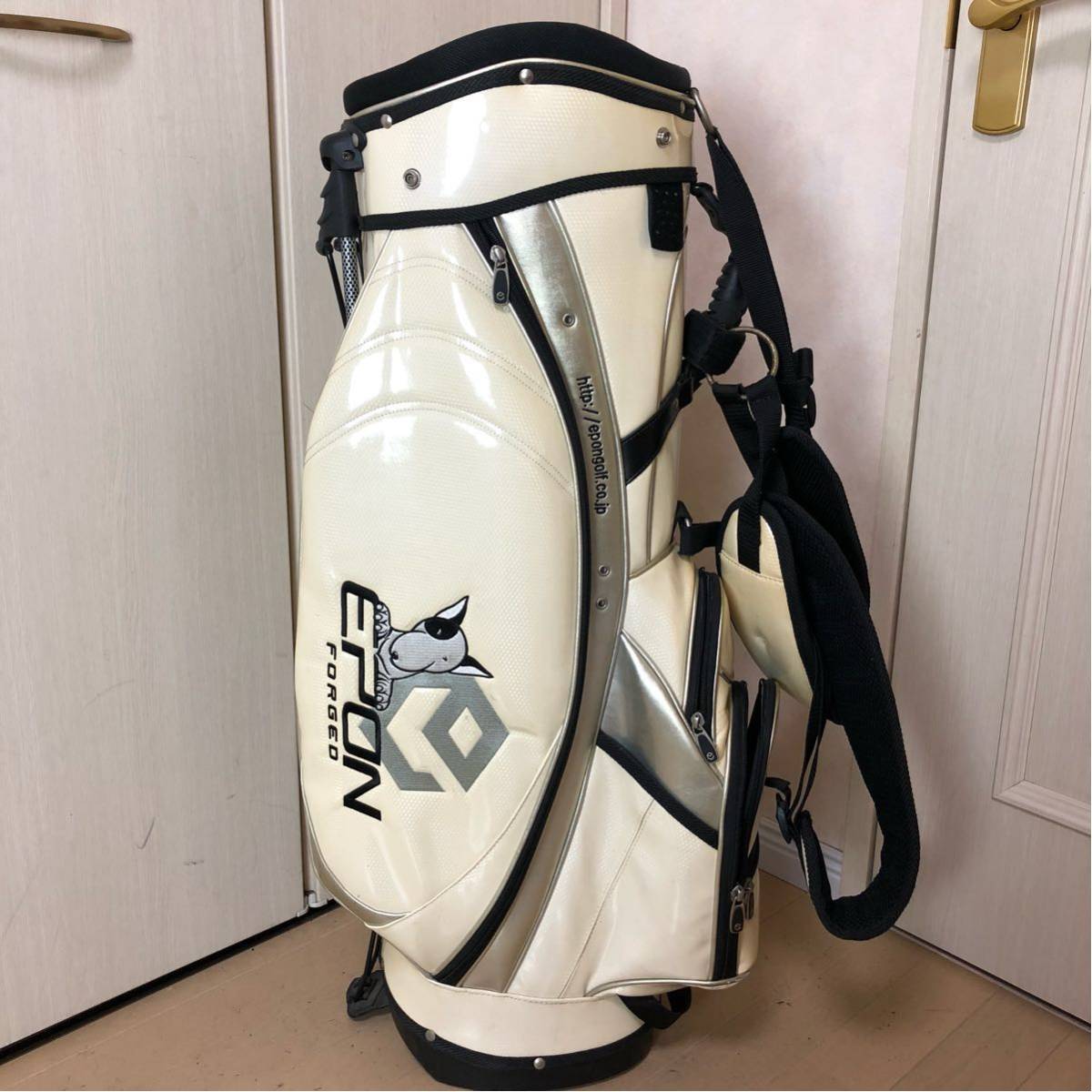 希少 限定 エポン キャディバッグ 3点式 エナメル アスリートモデル ツアーモデル EPON FORGED 遠藤製作所