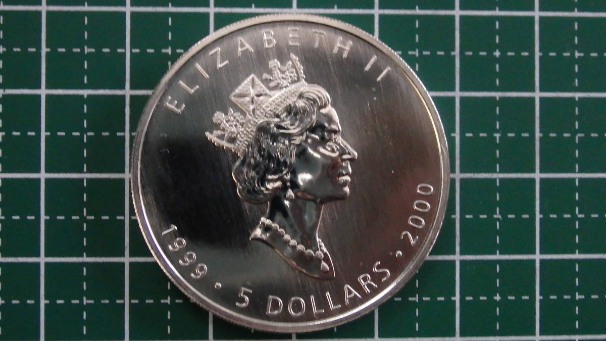 カナダ メイプルリーフ５ドル銀貨 1999-2000年 プリビ－マーク入(北アメリカ)｜売買されたオークション情報、yahooの商品情報をアーカイブ公開 - オークファン 北アメリカ