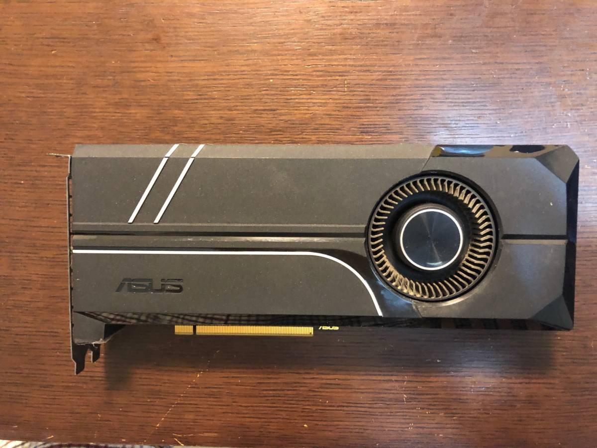 ★美品 asus TURBO-GTX1080TI-11G　OC外排気クーラーモデル　(4)★