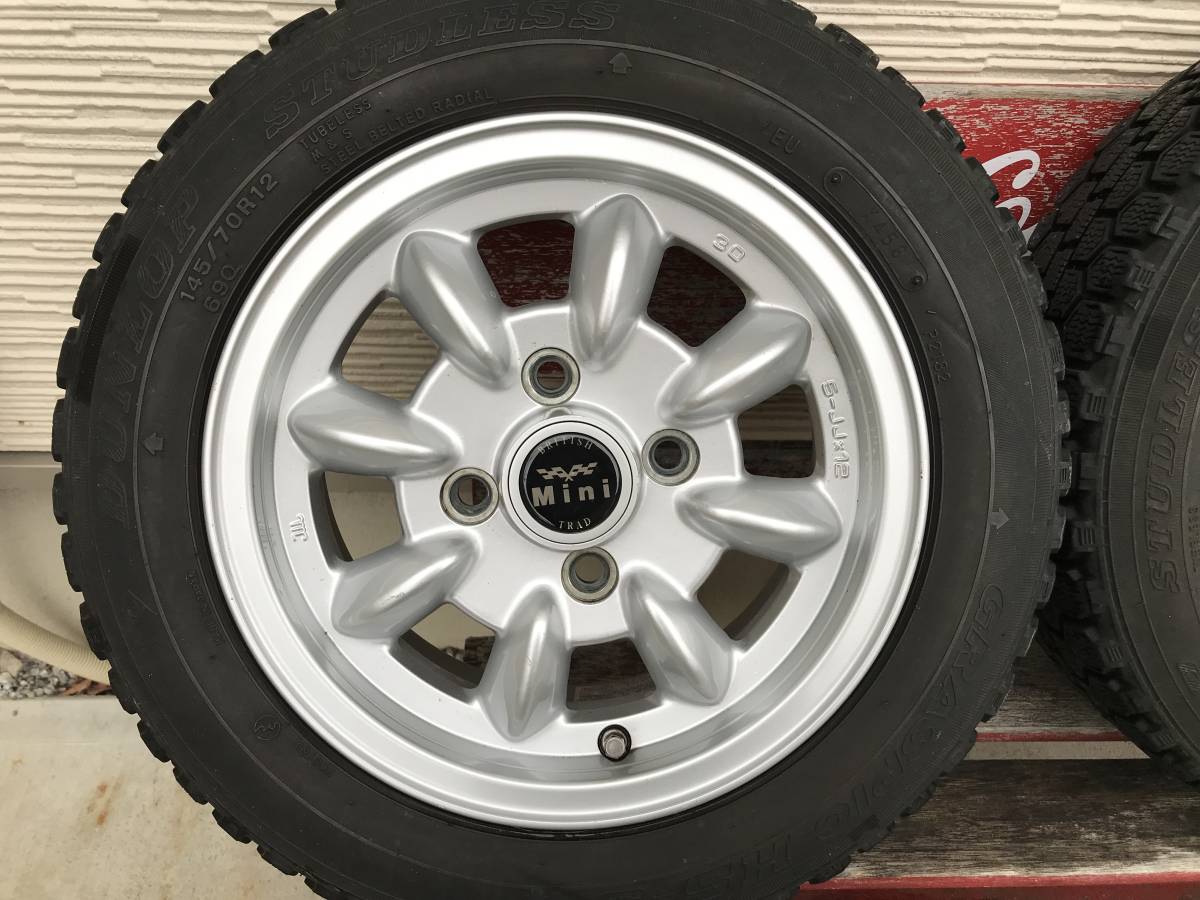 美品 ミニ ホイール アルミホイール 12インチ 5JJ PCD 101，6 4H イン 