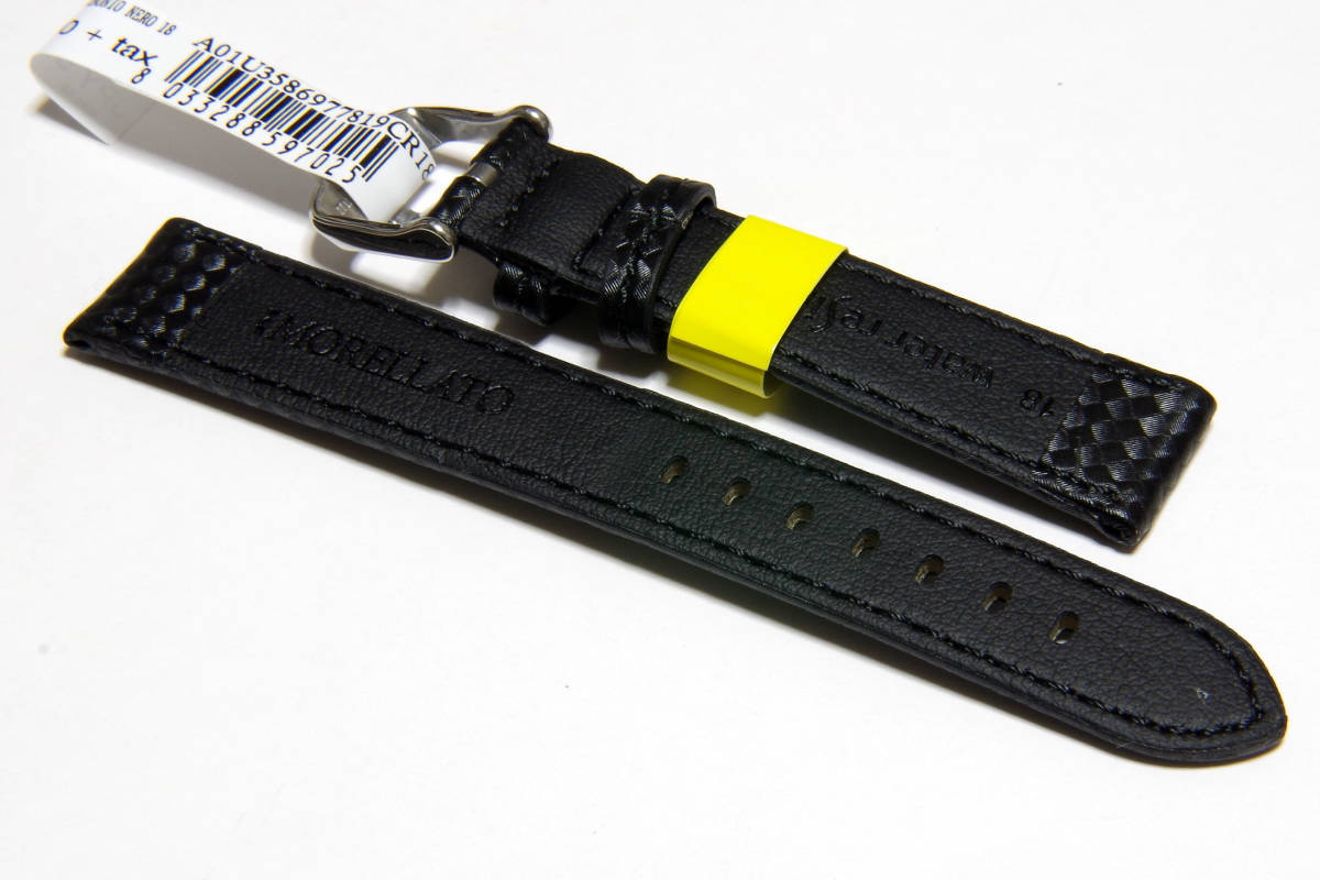 【送料無料・バネ棒付】18mm幅 モレラート BIKING（バイキング） 黒_2