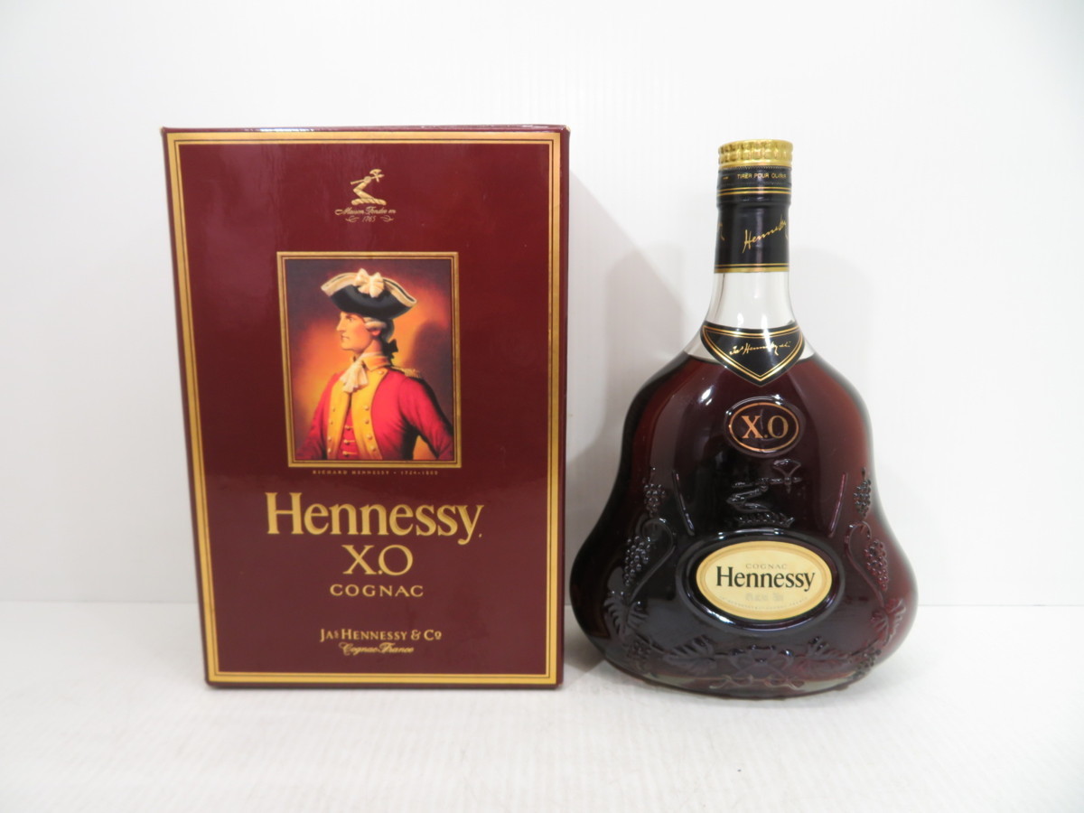 金キャップ ヘネシー XO 古酒 グリーンボトル へネシー クリア