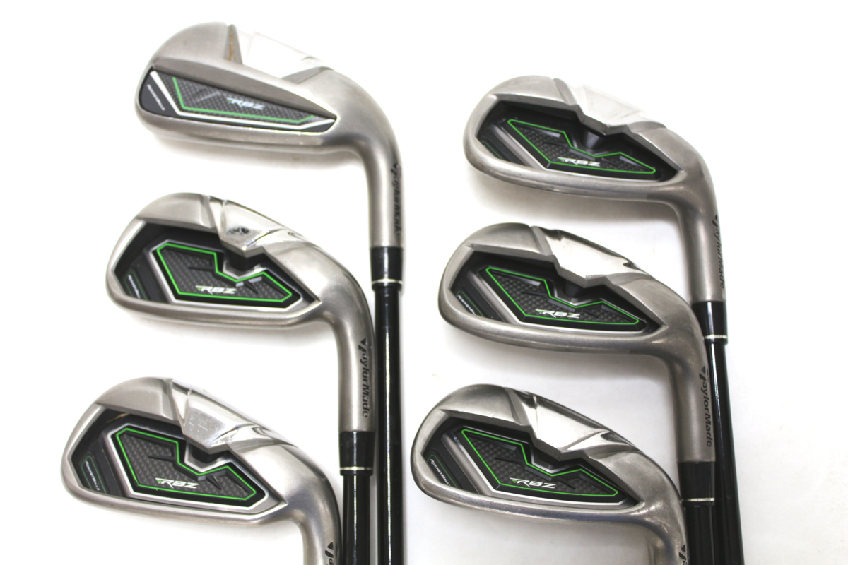 ！【★13-0295】中古 テーラーメイド RBZ アイアン 6本セット 5～P RB55 硬S